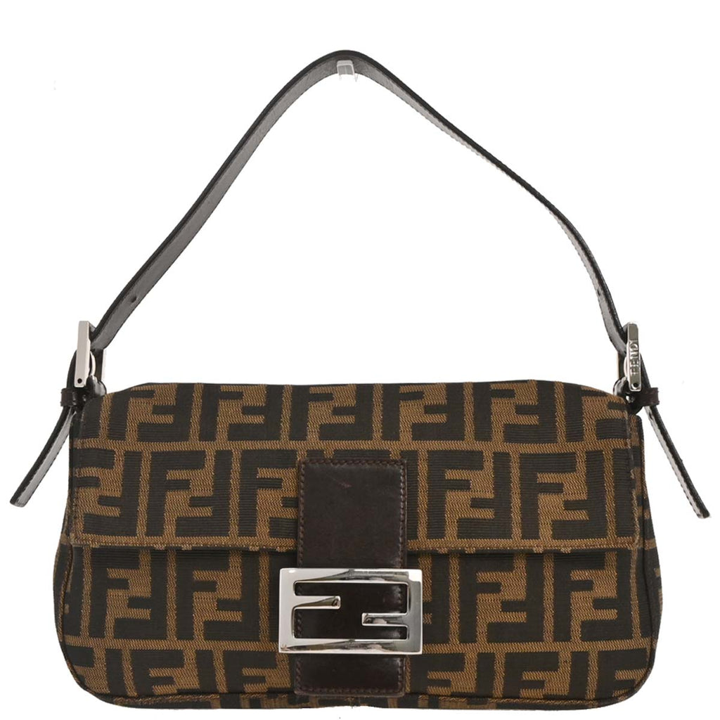 Fendi Brown Zucca Baguette Handbag