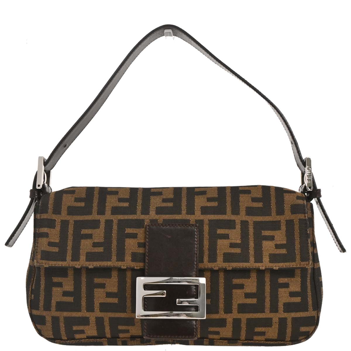 Fendi Brown Zucca Baguette Handbag