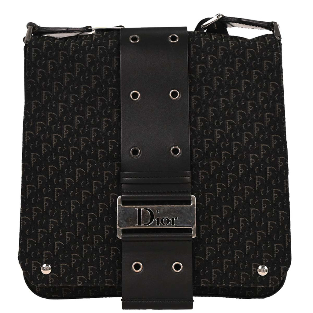 Christian Dior Black Trotter Street Chic Shoulder Bag
