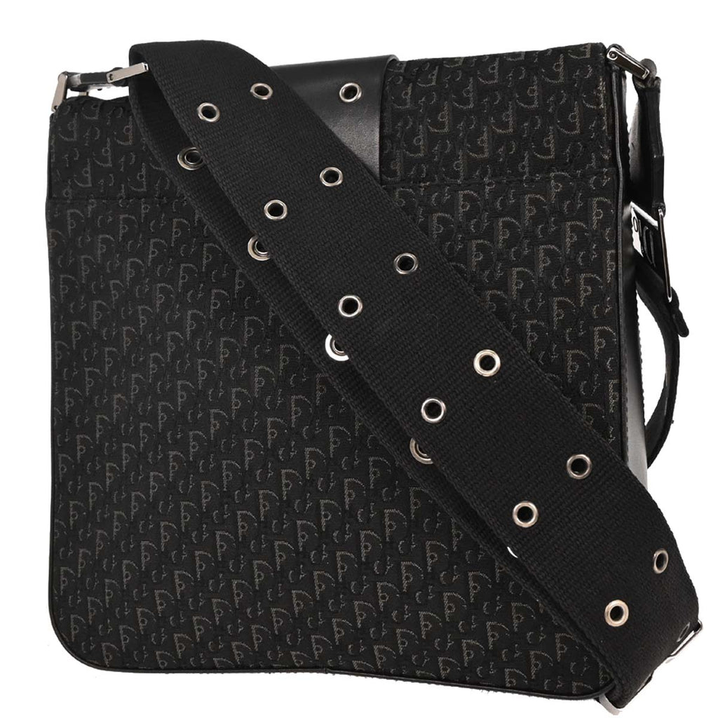 Christian Dior Black Trotter Street Chic Shoulder Bag