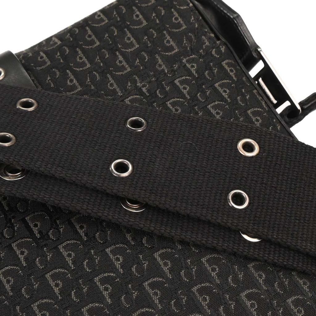 Christian Dior Black Trotter Street Chic Shoulder Bag