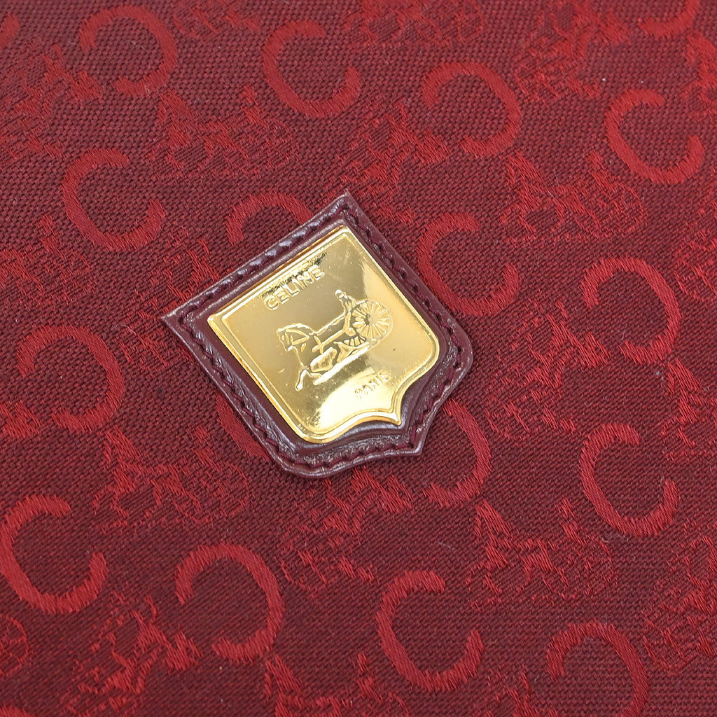 Celine Bordeaux C Macadam Shoulder Bag