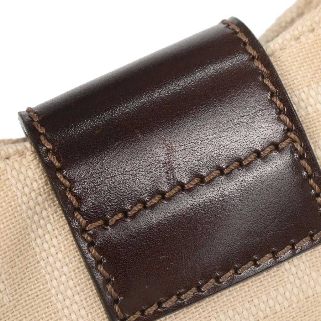 Fendi Ivory Canvas Zucca Micro Handbag