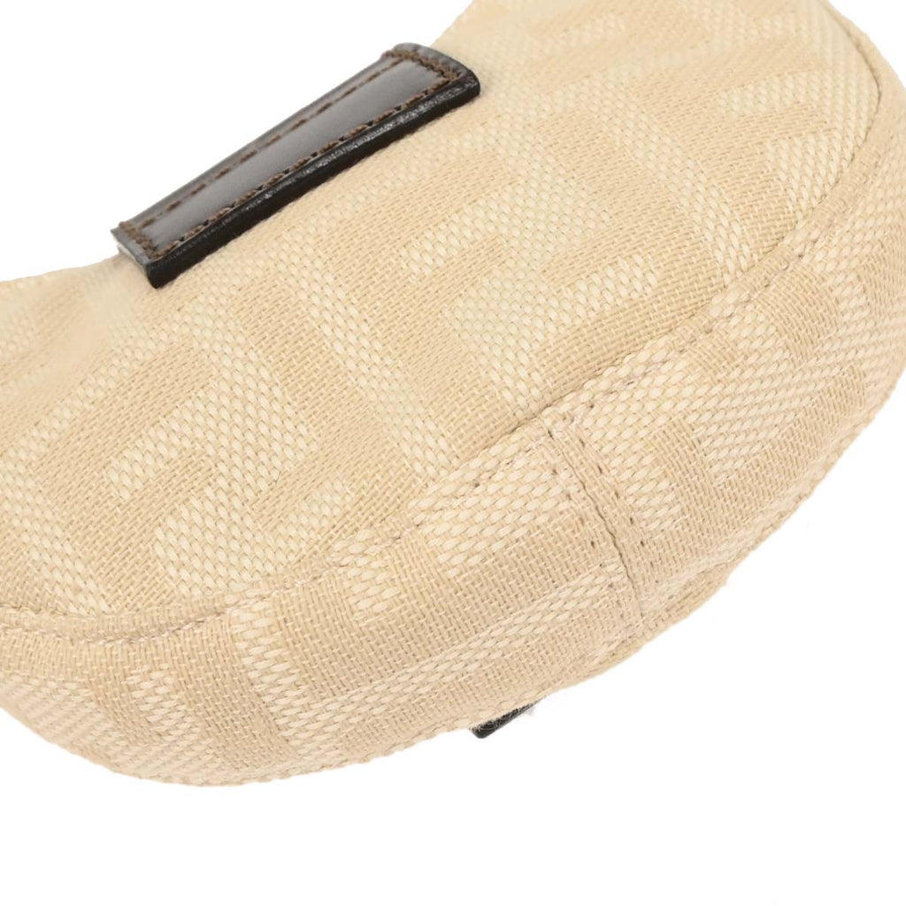 Fendi Ivory Canvas Zucca Micro Handbag