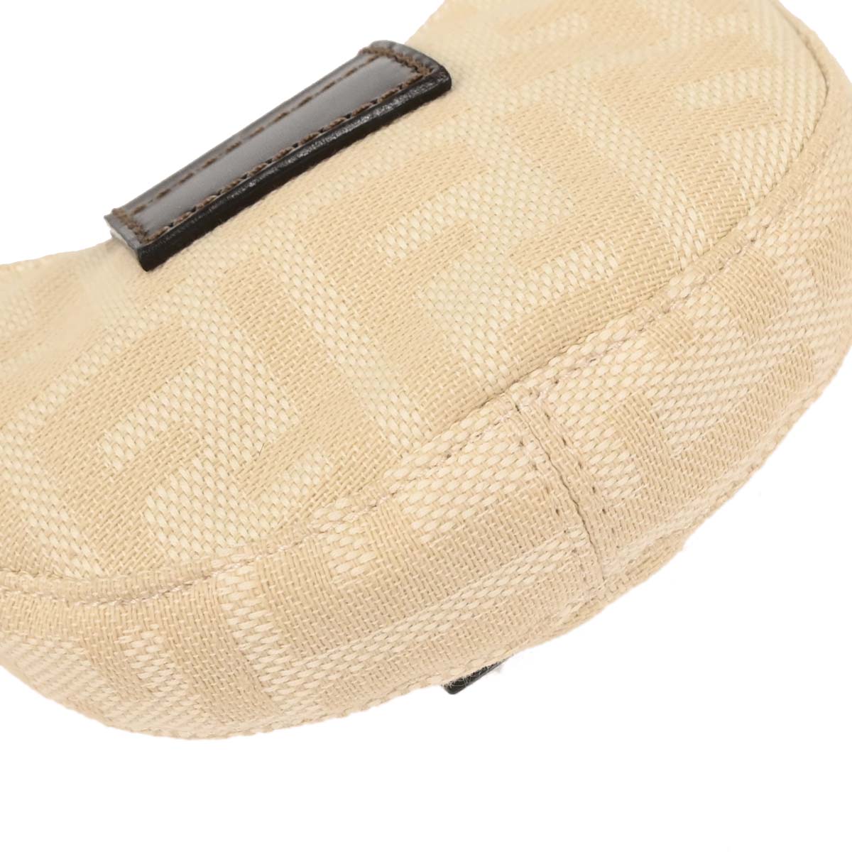 Fendi Ivory Canvas Zucca Micro Handbag
