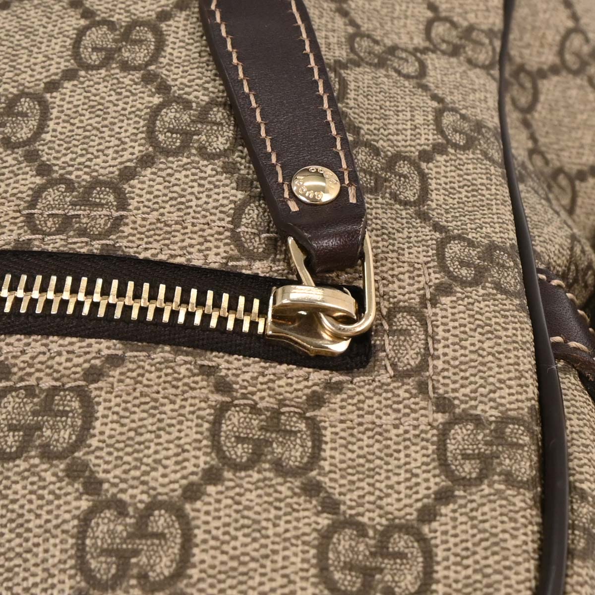 Gucci Brown PVC GG Shoulder Bag