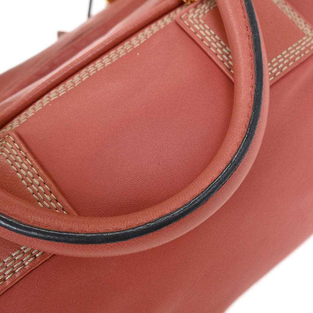 Loewe Pink Lambskin Amazona 28 Handbag