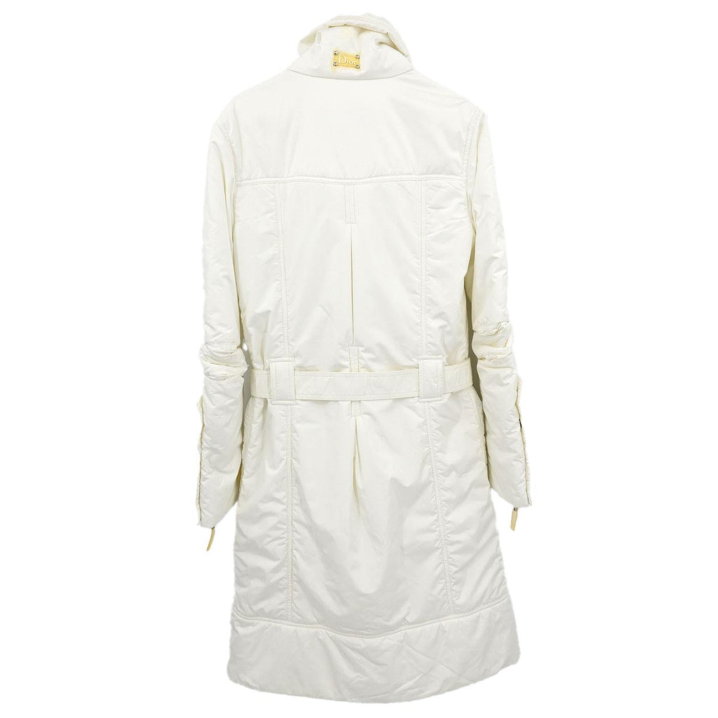 Christian Dior Single Breasted Coat White #38