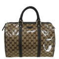 Gucci Brown GG Crystal Duffle Handbag