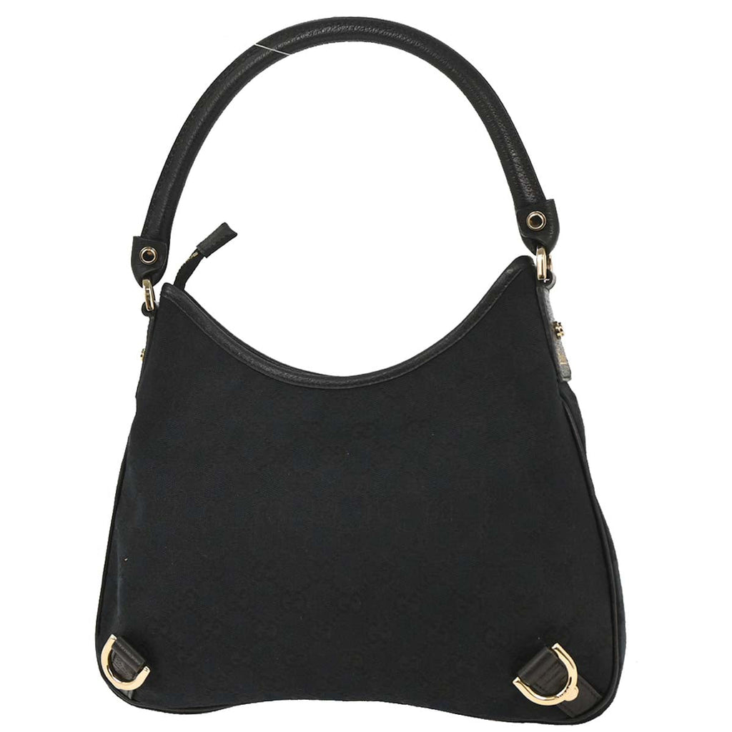 Gucci Black GG Abbey D Ring Handbag