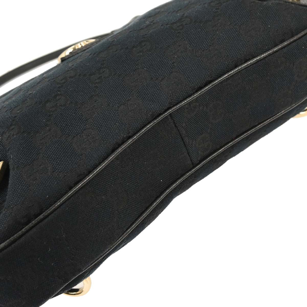 Gucci Black GG Abbey D Ring Handbag