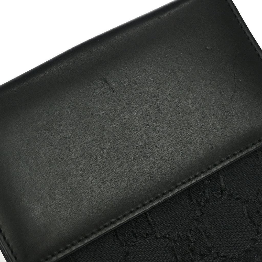 Gucci Black Canvas GG Wallet