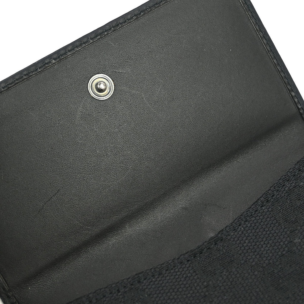 Gucci Black Canvas GG Wallet