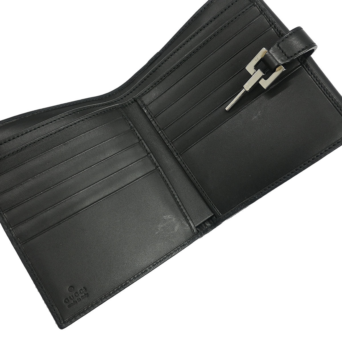 Gucci Black Canvas GG Wallet