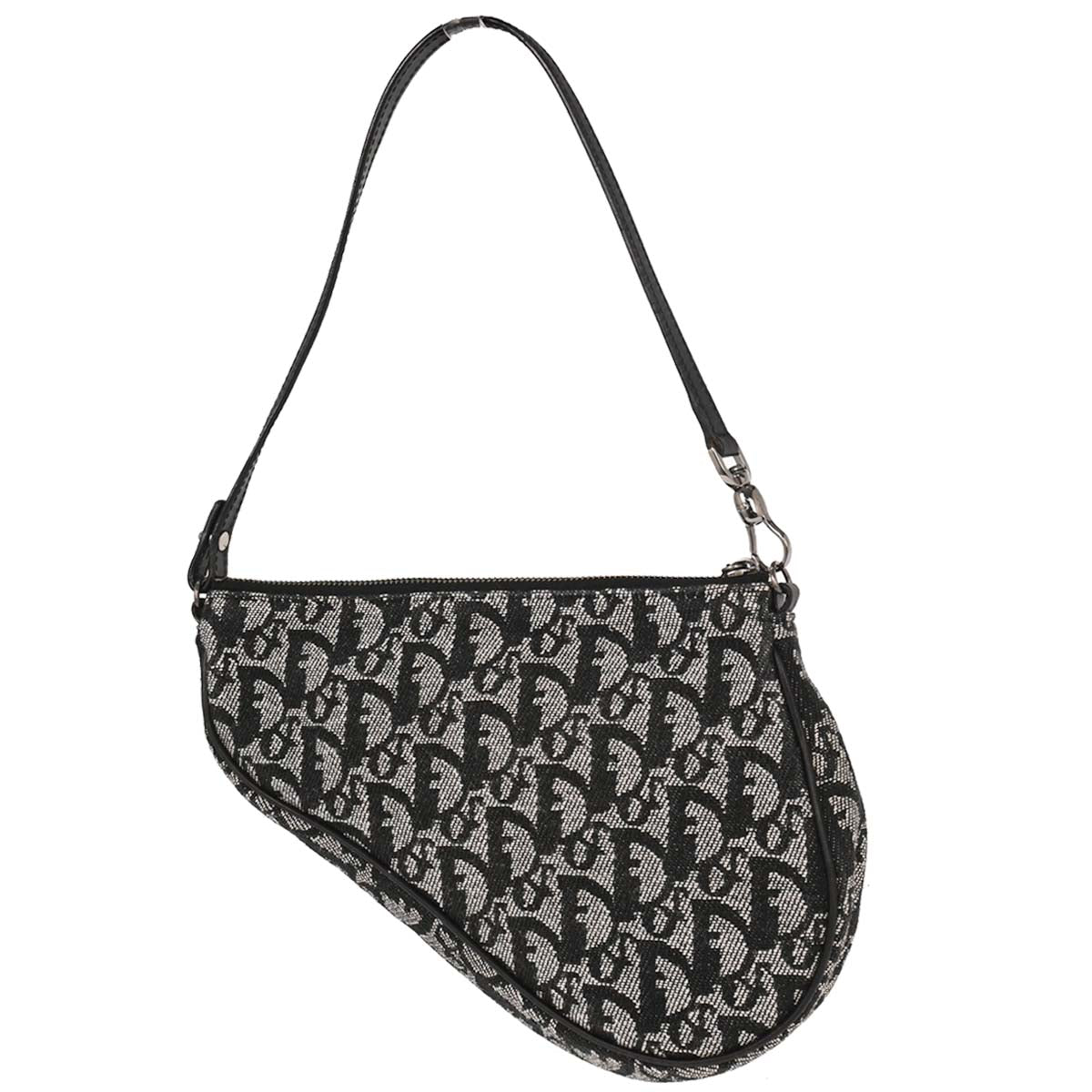 Christian Dior Black Trotter Saddle Handbag
