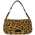 Christian Dior * Brown Pony Hair Cheetah Malice Handbag