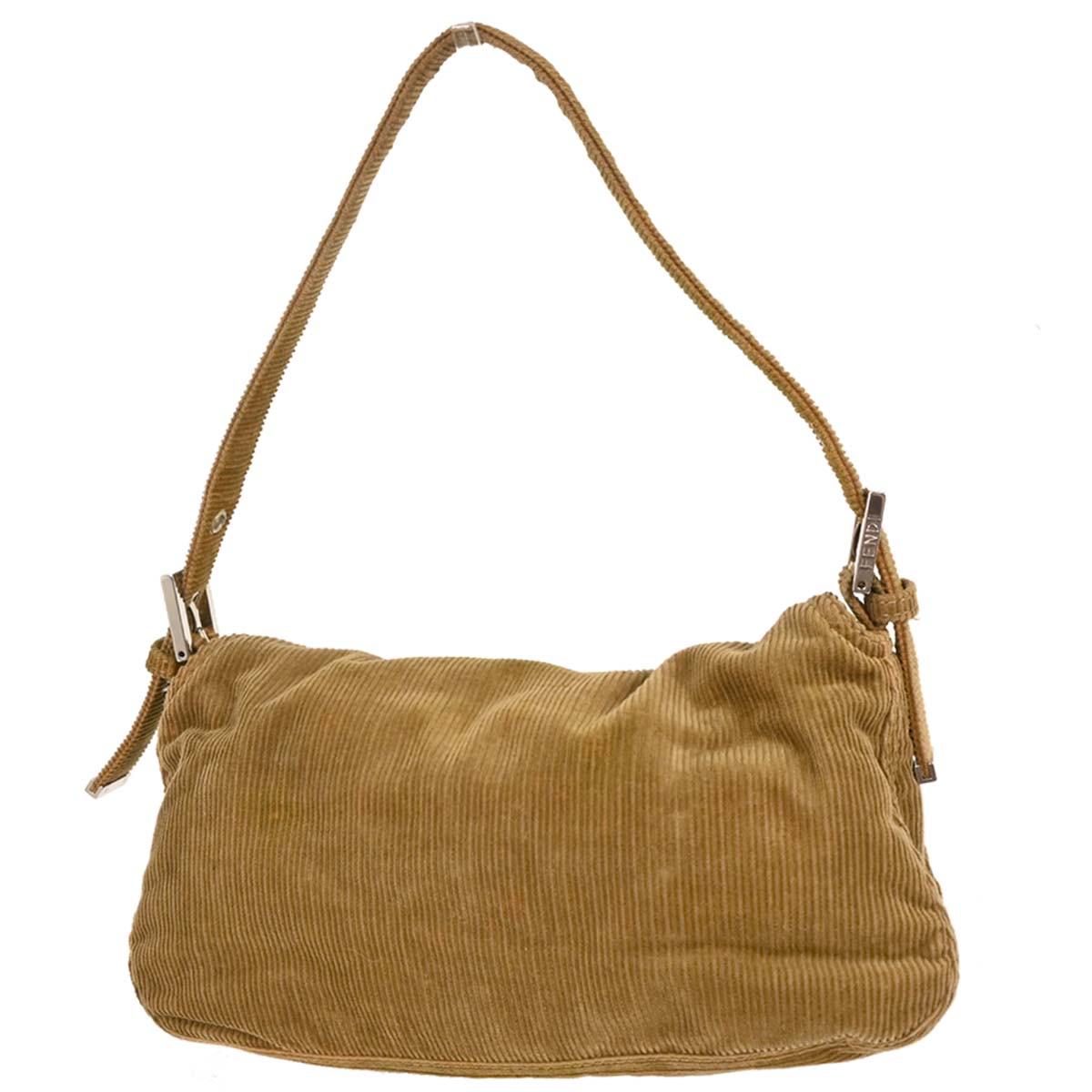 Fendi Brown Corduroy Handbag