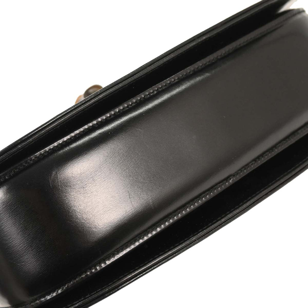 Gucci Black Bamboo 2way Shoulder Handbag