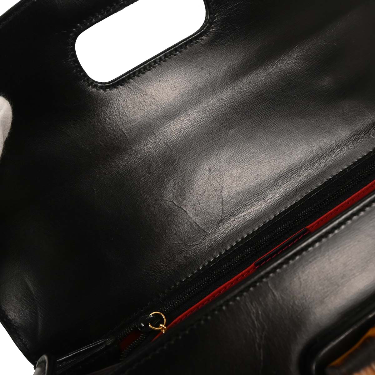 Gucci Black Bamboo 2way Shoulder Handbag