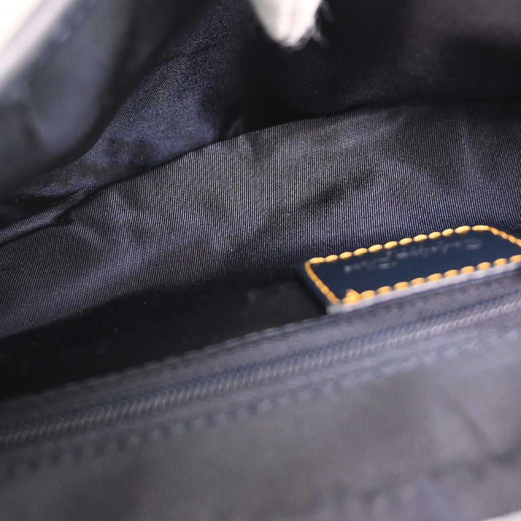 Christian Dior Navy Trotter Double Saddle Handbag