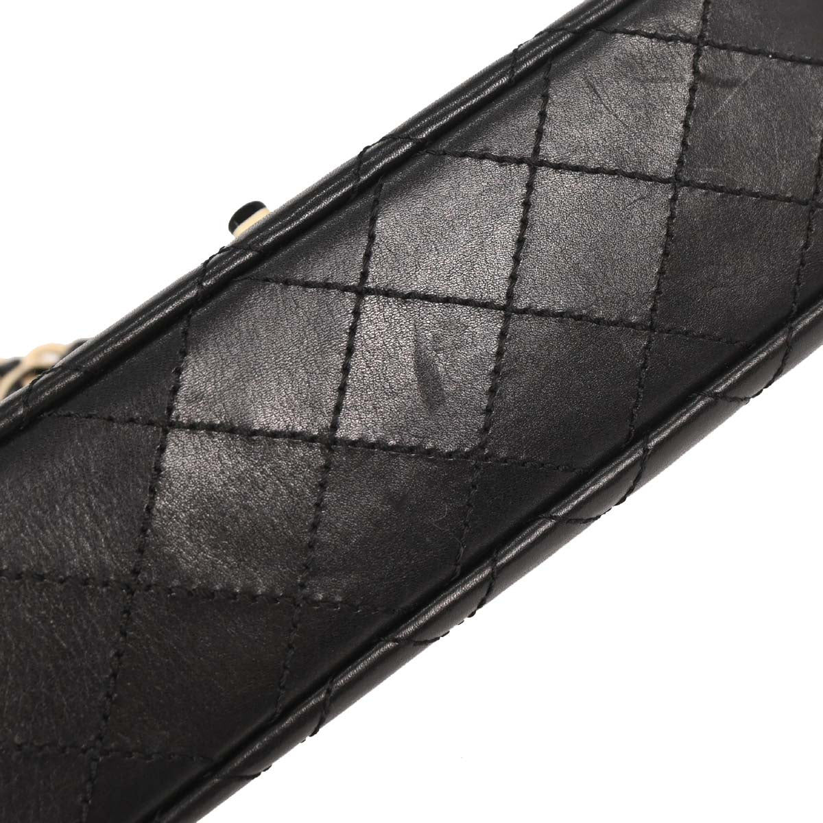 Chanel 2000-2002 Black Lambskin Shoulder Bag