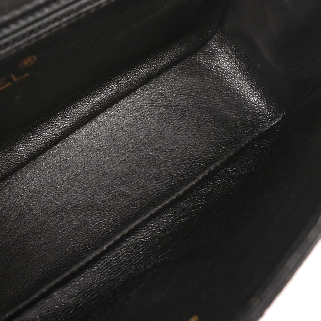Chanel 2000-2002 Black Lambskin Shoulder Bag