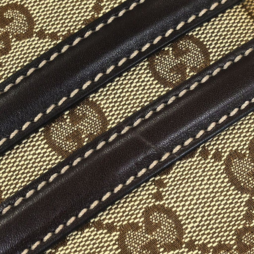 Gucci Brown Bamboo Horsebit Handbag