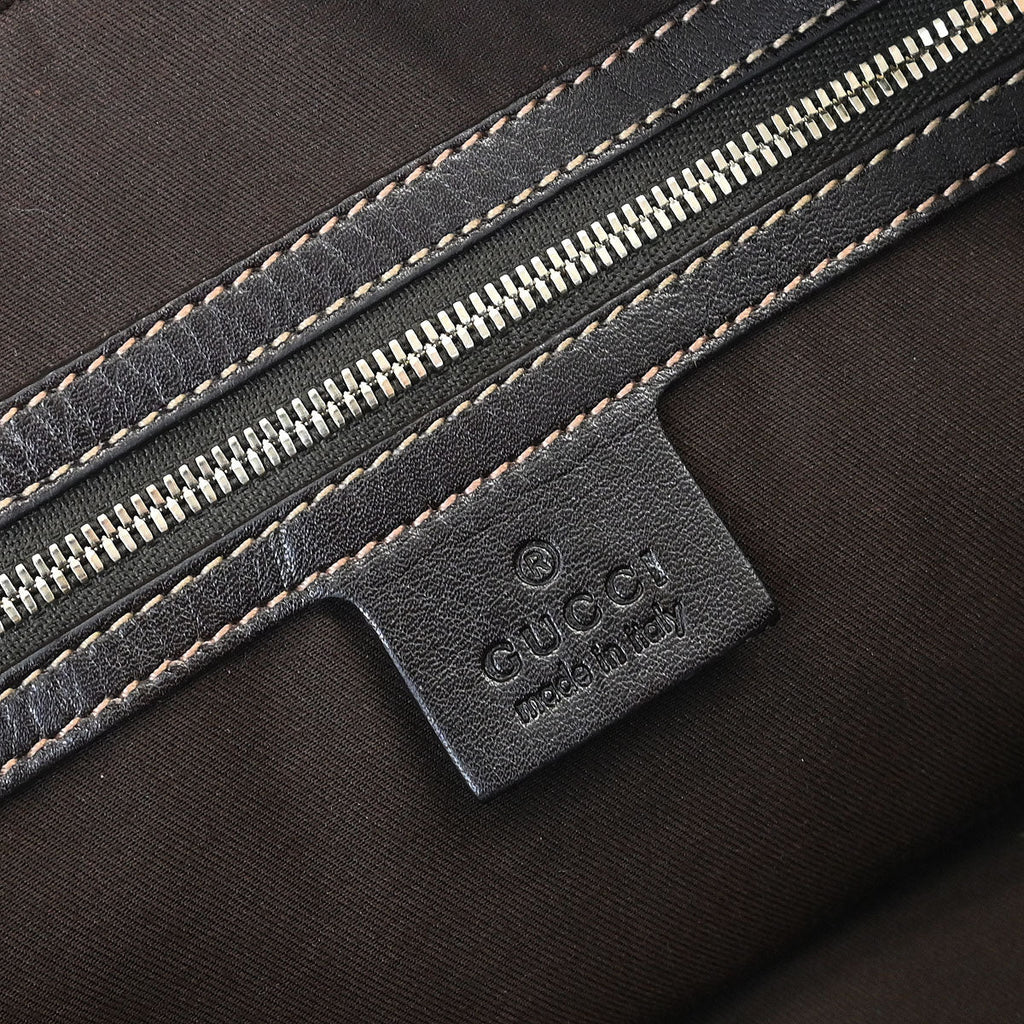 Gucci Brown Bamboo Horsebit Handbag