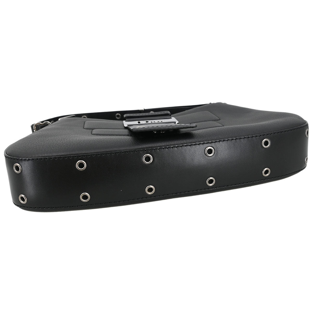 Christian Dior Black Leather Street Chic Columbus Shoulder Bag