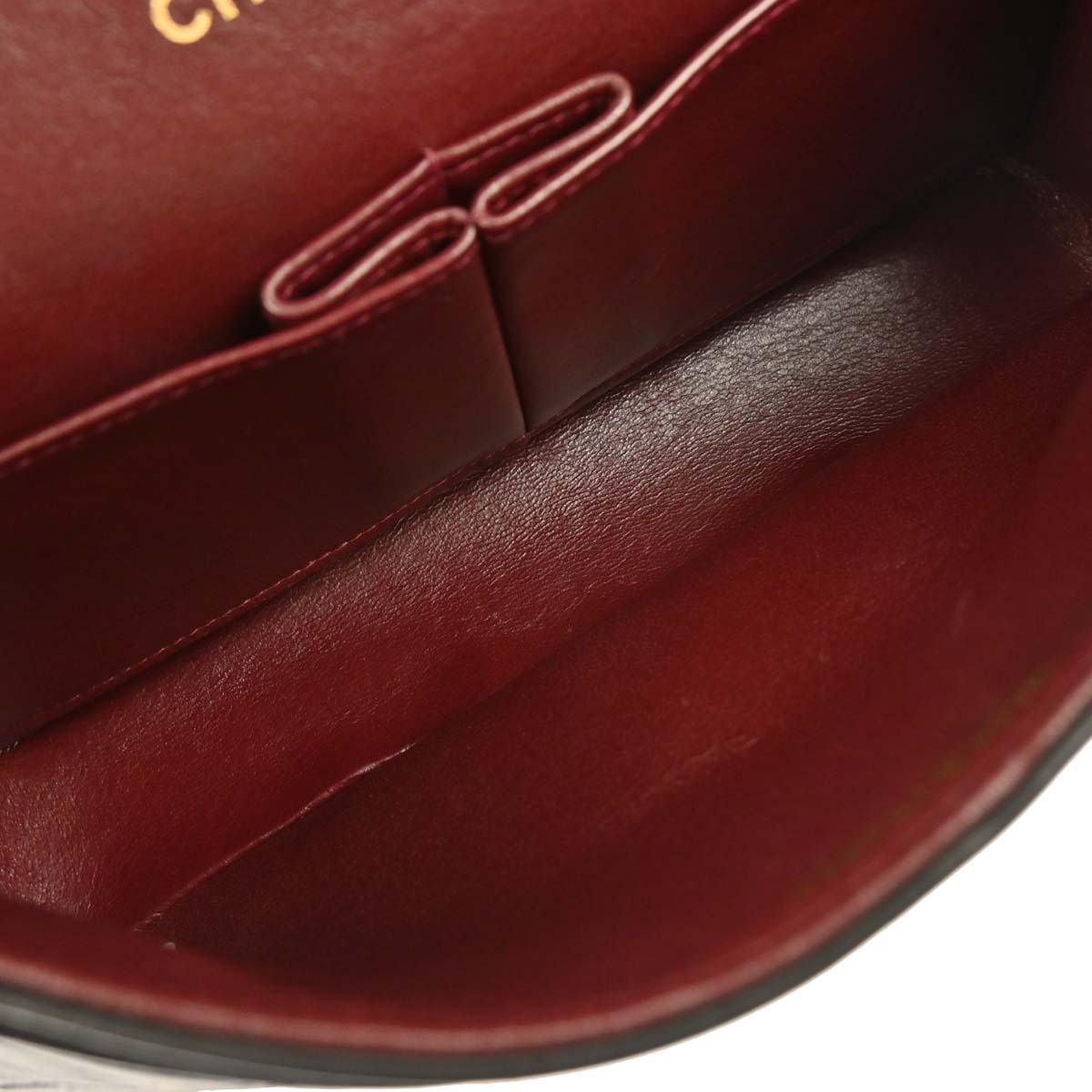Chanel 1994-1996 Black Lambskin Medium Classic Double Flap Shoulder Bag