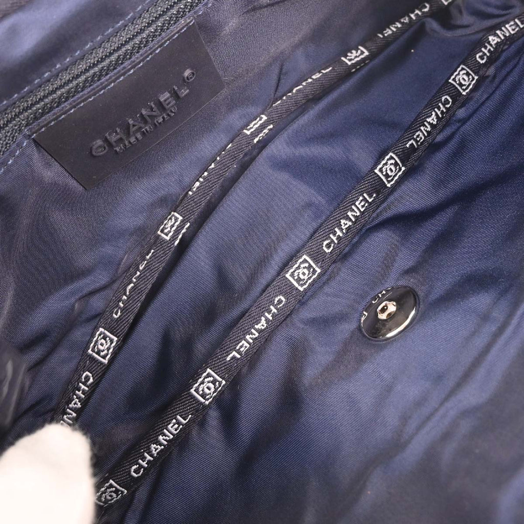 Chanel 2005-2006 Navy Mesh Sport Line Shoulder Bag