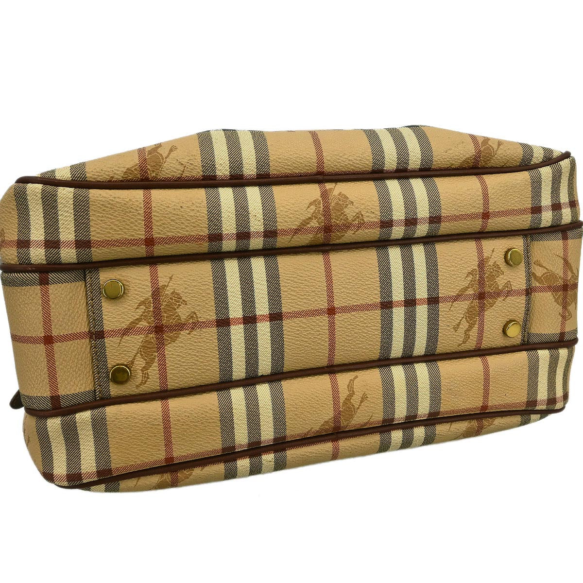 Burberry Beige Brown House Check Shoulder Bag