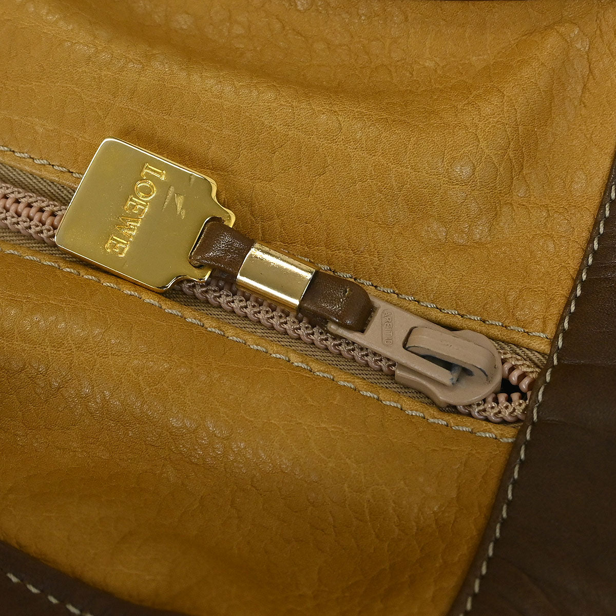 Loewe Beige Leather Handbag