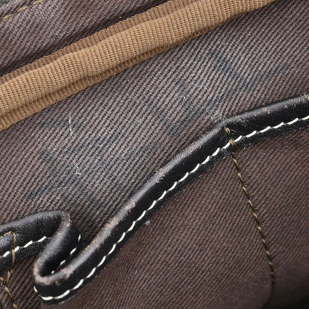 Celine * Beige Canvas Macadam Shoulder Bag
