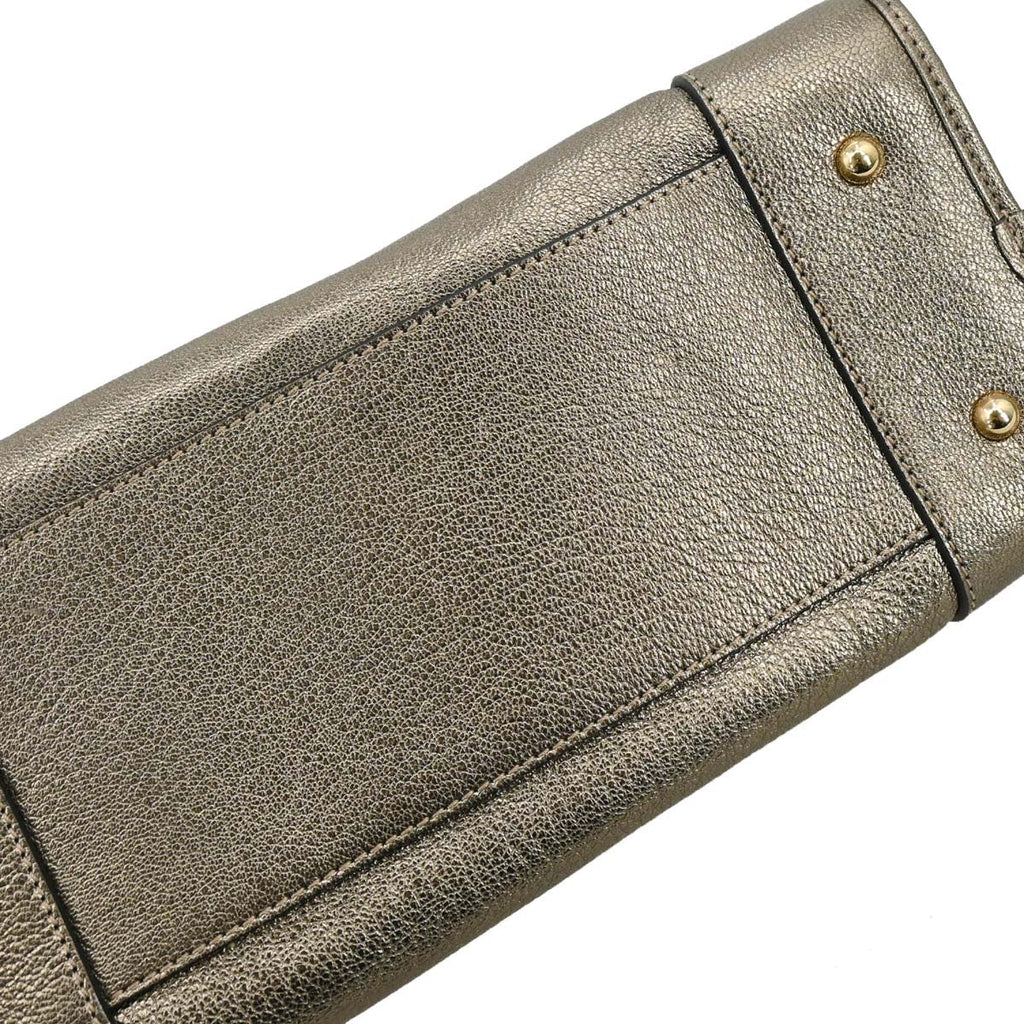 Loewe Gold Lambskin Amazona 28 Handbag
