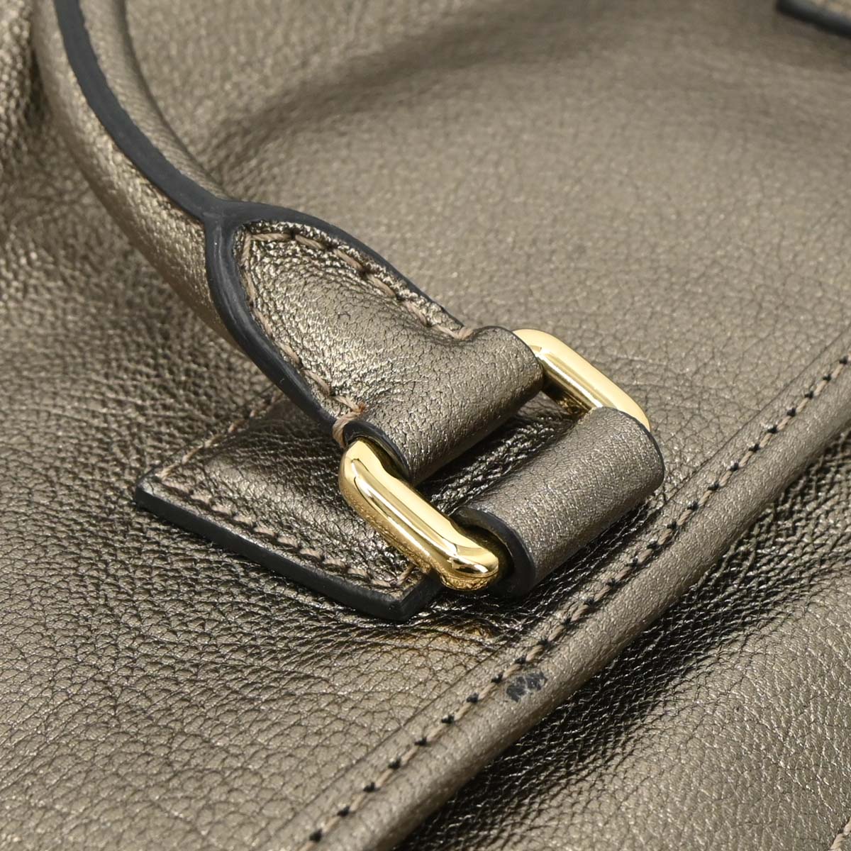 Loewe Gold Lambskin Amazona 28 Handbag