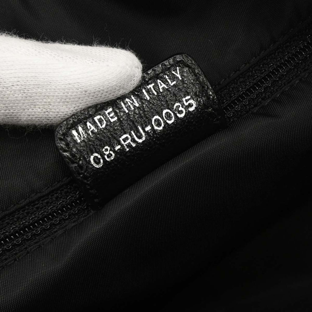 Christian Dior Black Floral Embroidered Trotter Handbag