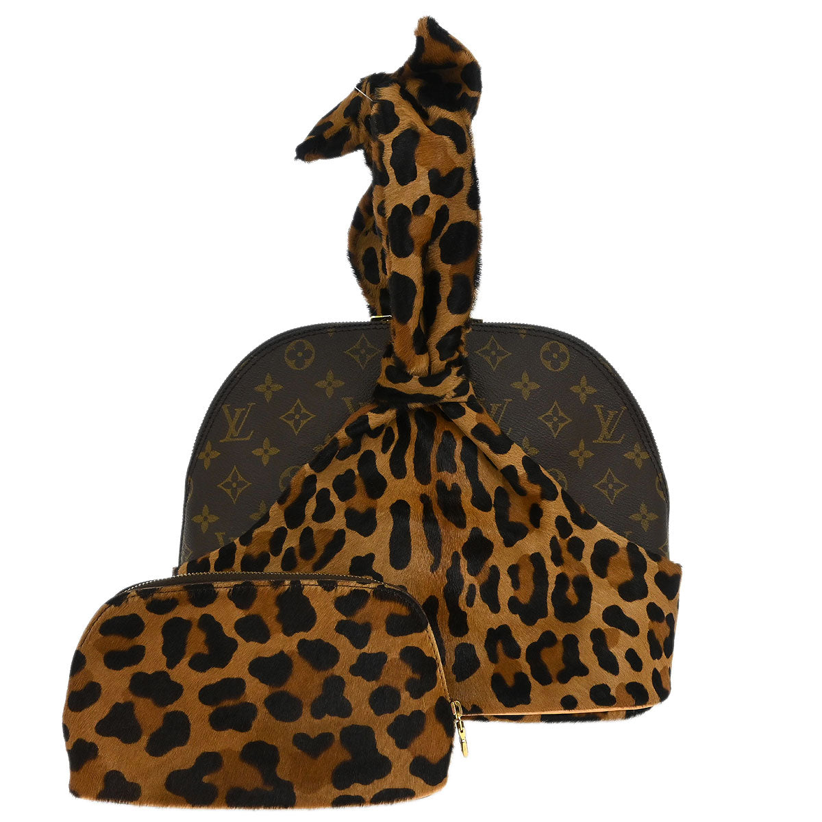 Louis Vuitton * Monogram Pony Hair Leopard Azzedine Alaia Alma M99032