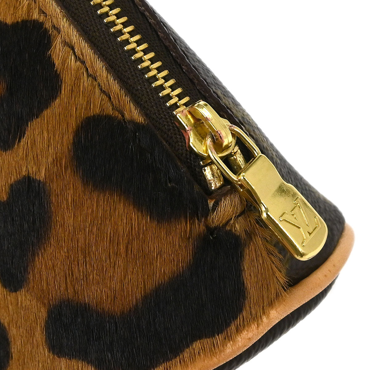 Louis Vuitton * Monogram Pony Hair Leopard Azzedine Alaia Alma M99032