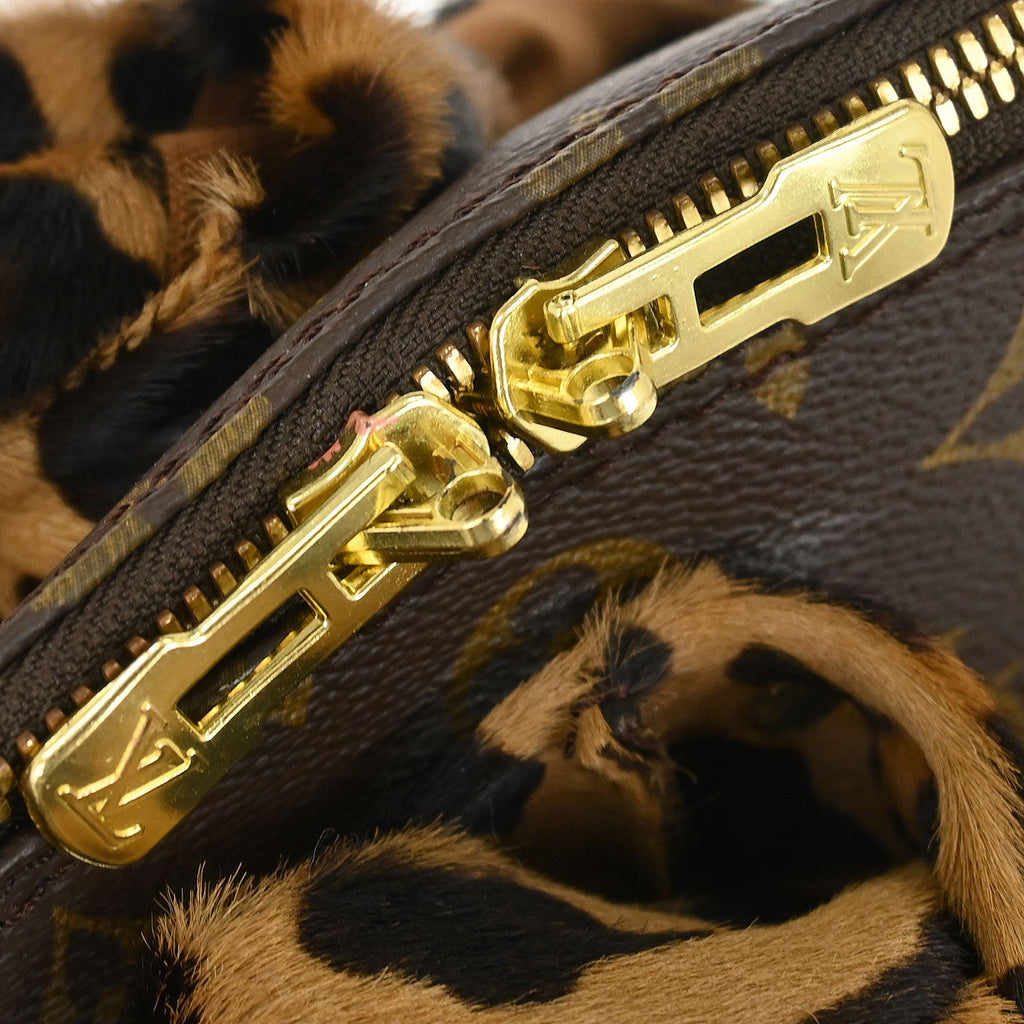 Louis Vuitton * Monogram Pony Hair Leopard Azzedine Alaia Alma M99032