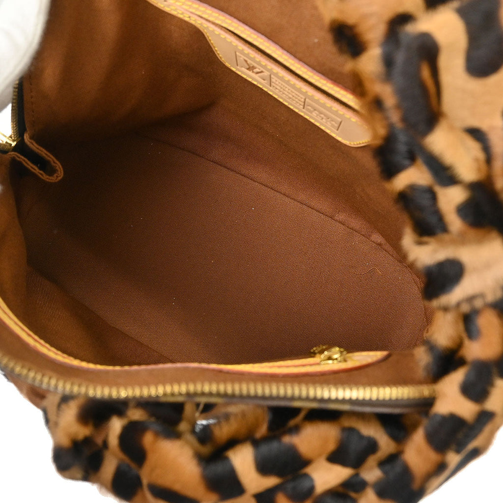Louis Vuitton * Monogram Pony Hair Leopard Azzedine Alaia Alma M99032