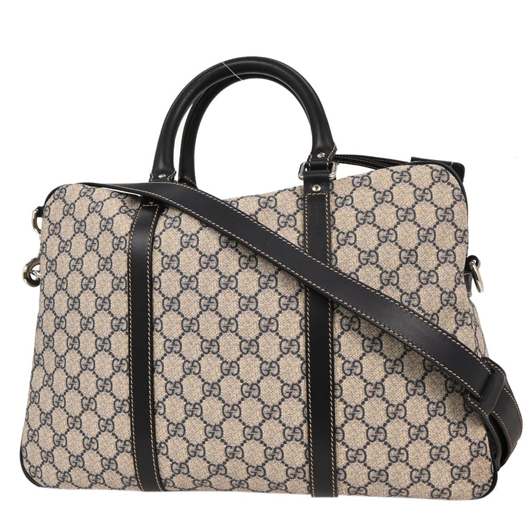 Gucci Black GG Supreme 2way Business Bag