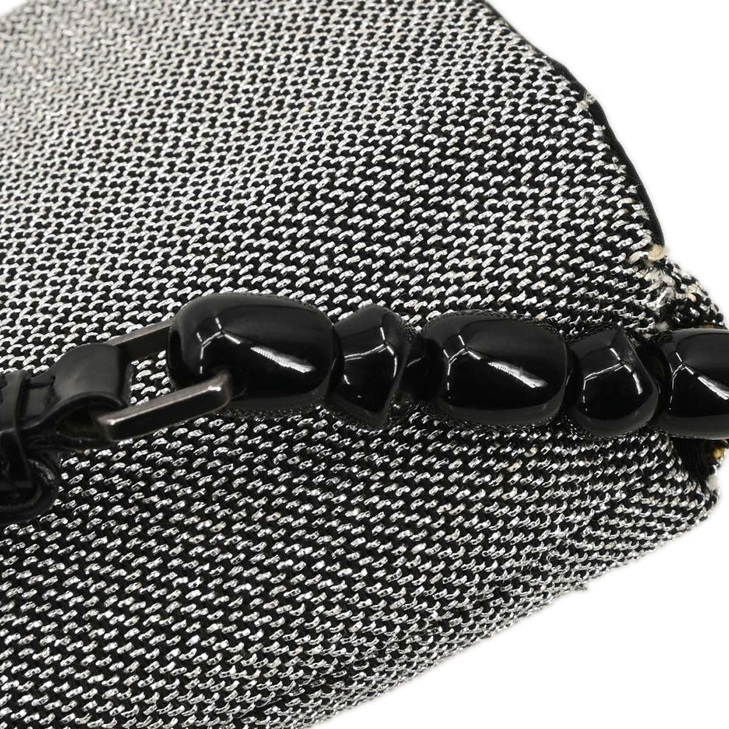 Christian Dior Silver Canvas Malice Handbag