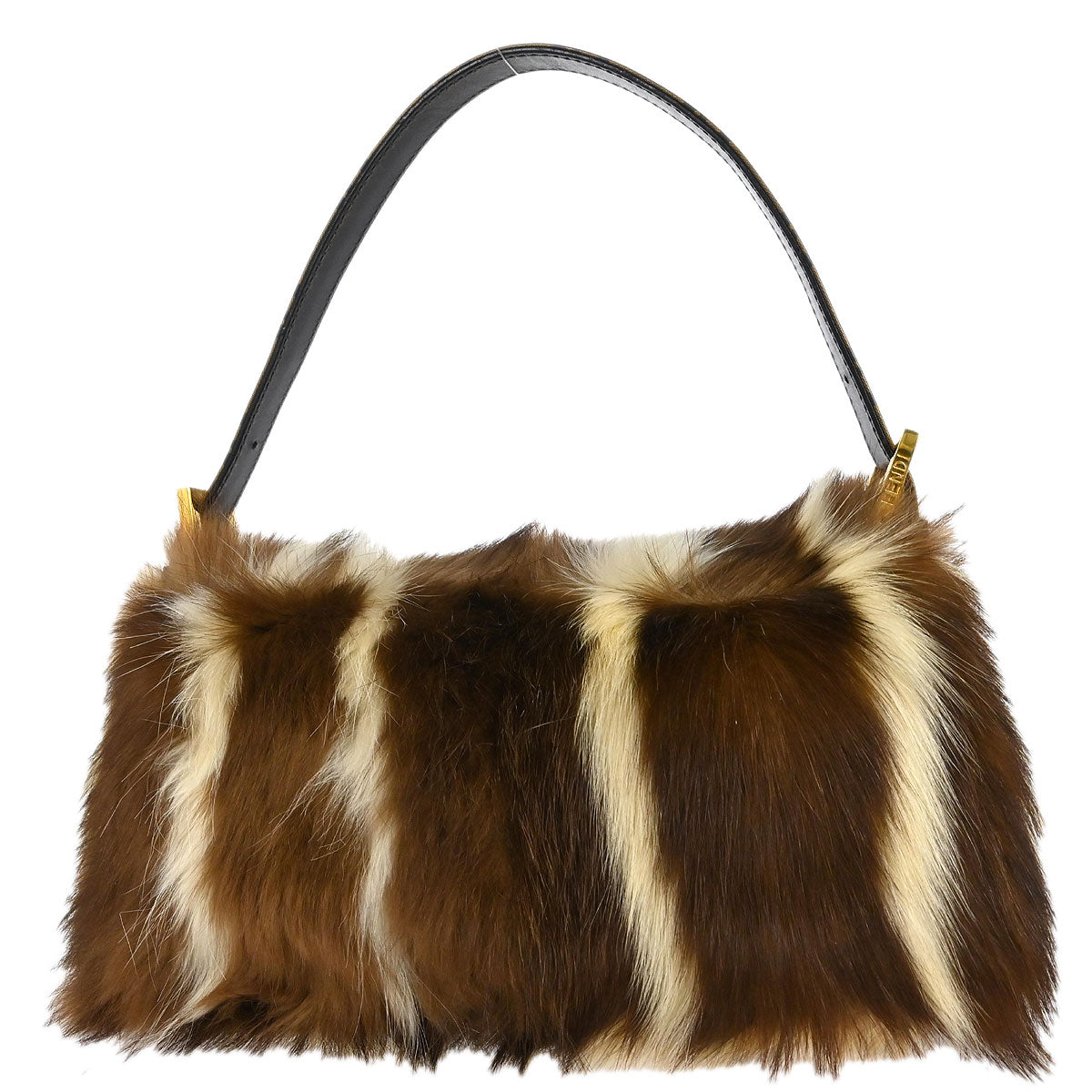 Fendi * 2000 Fitch Fur Inlay Baguette Bag