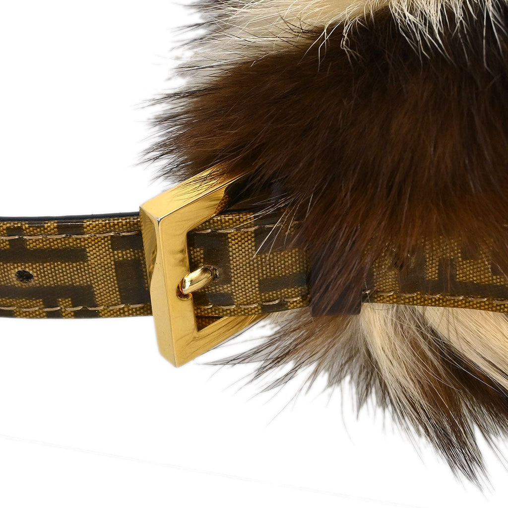 Fendi * 2000 Fitch Fur Inlay Baguette Bag