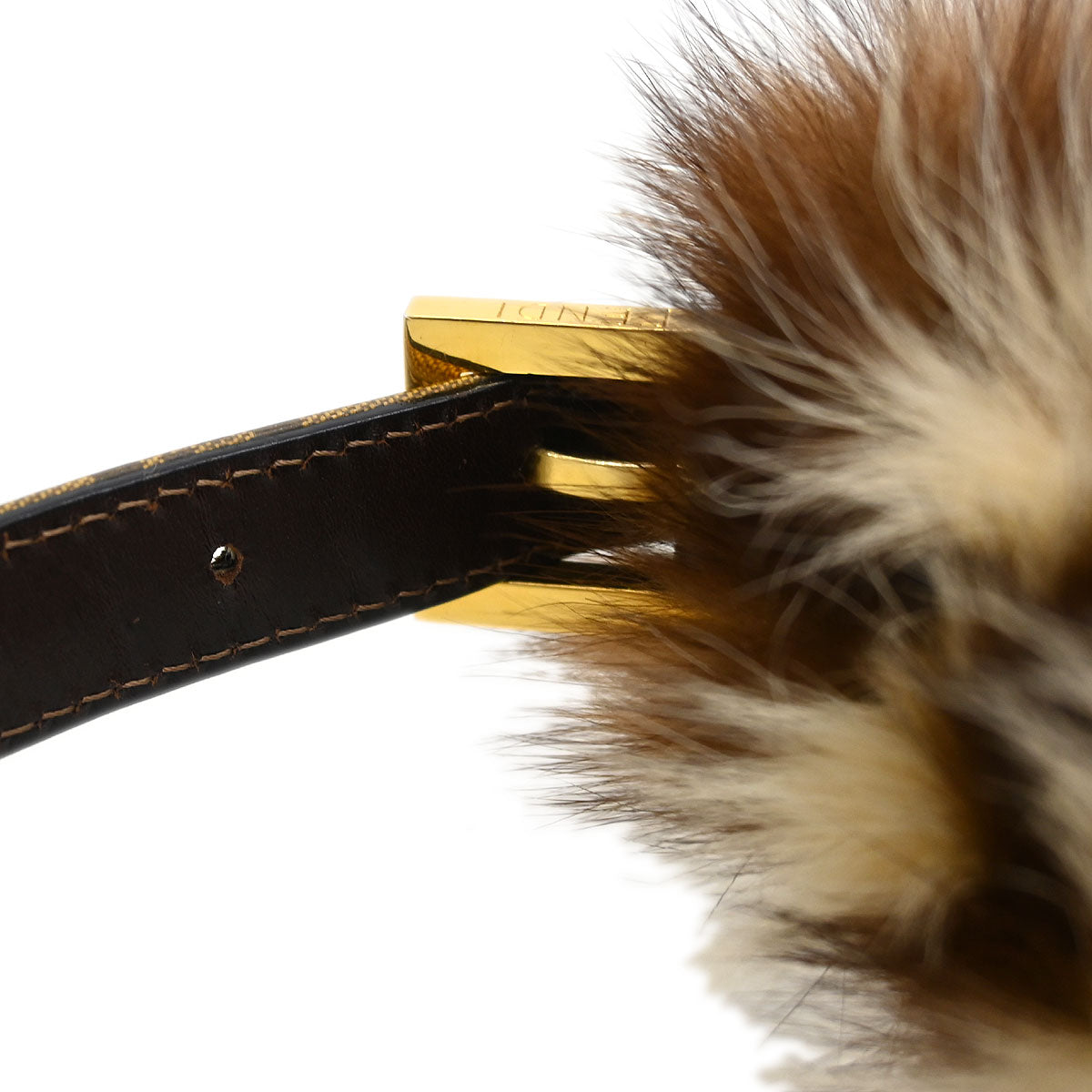 Fendi * 2000 Fitch Fur Inlay Baguette Bag