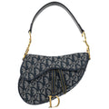 Christian Dior * Navy Trotter Saddle Handbag