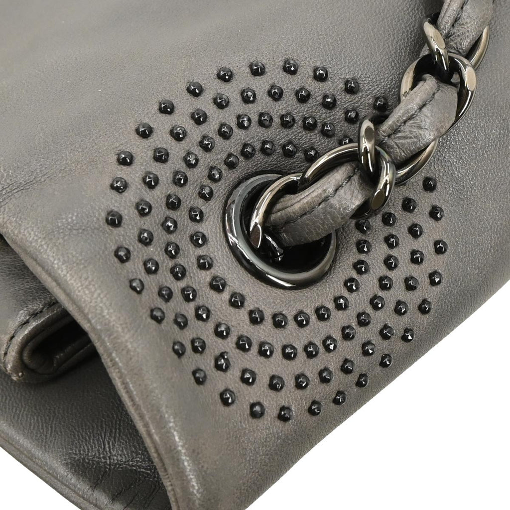 Chanel 2008-2009 Gray Lambskin Handbag