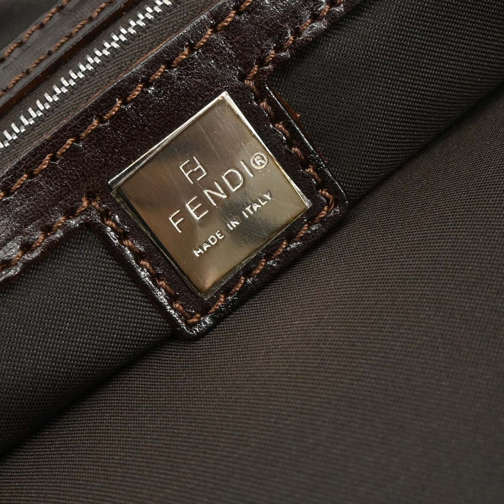 Fendi Brown Canvas Zucca Tote Bag