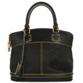 Louis Vuitton Black Suhali Lockit PM Tote Handbag M91888